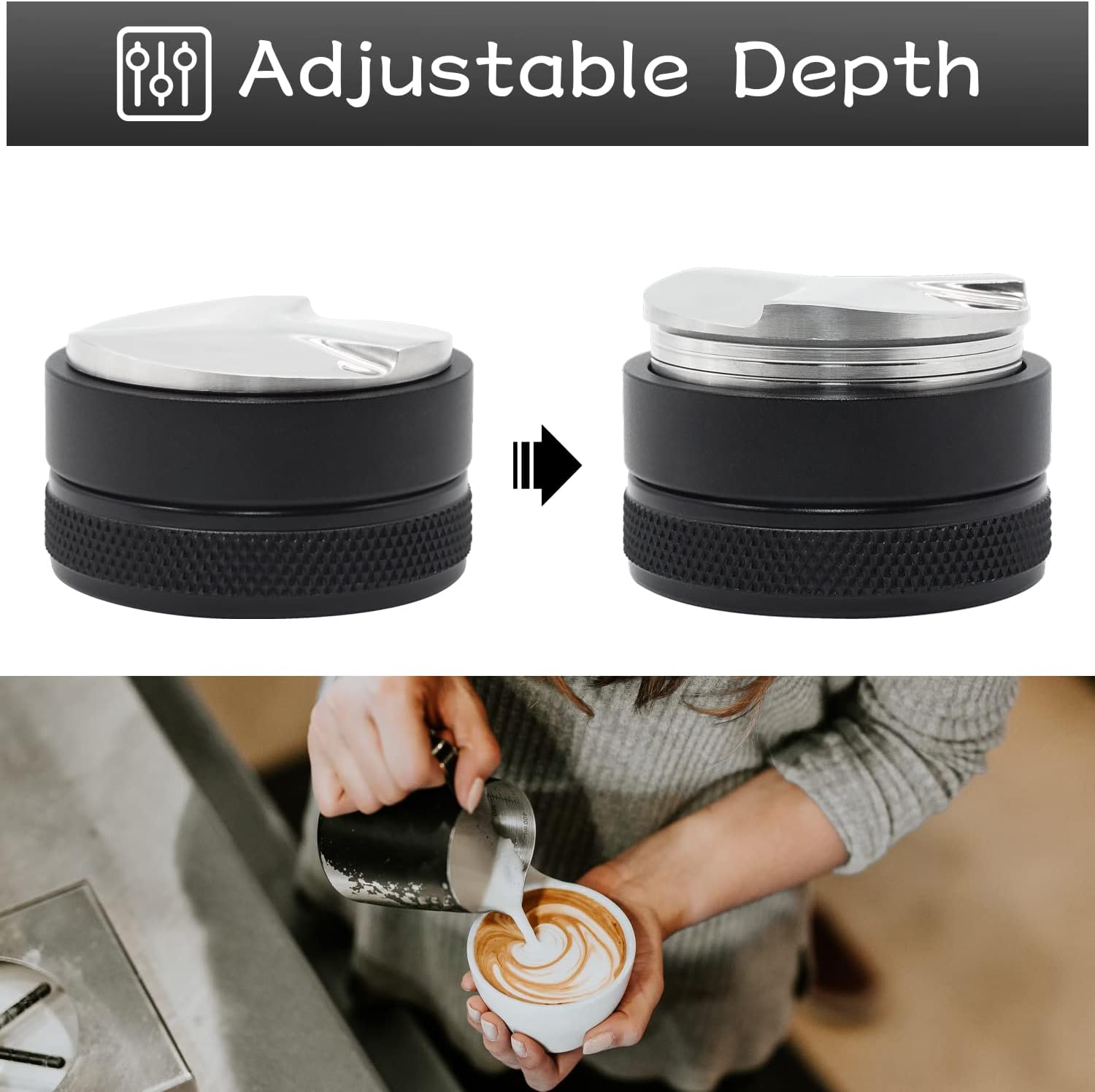 COFFEE DISTRIBUTOR - levelling tool, for coffee