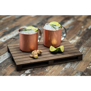 2ER SET MOSCOW MULE BECHER - 450 ml, Kupferoptik Poliert