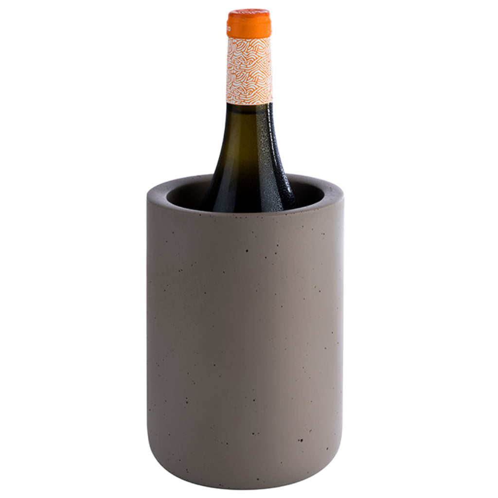 BOTTLE COOLER - champagne cooler, "Concrete", concrete grey