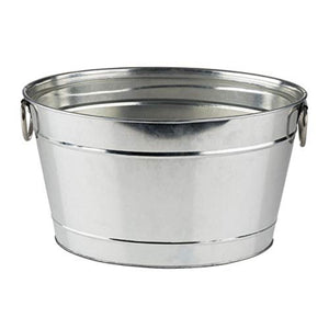 BEVERAGE TUB - zinc tub, stainless steel matted