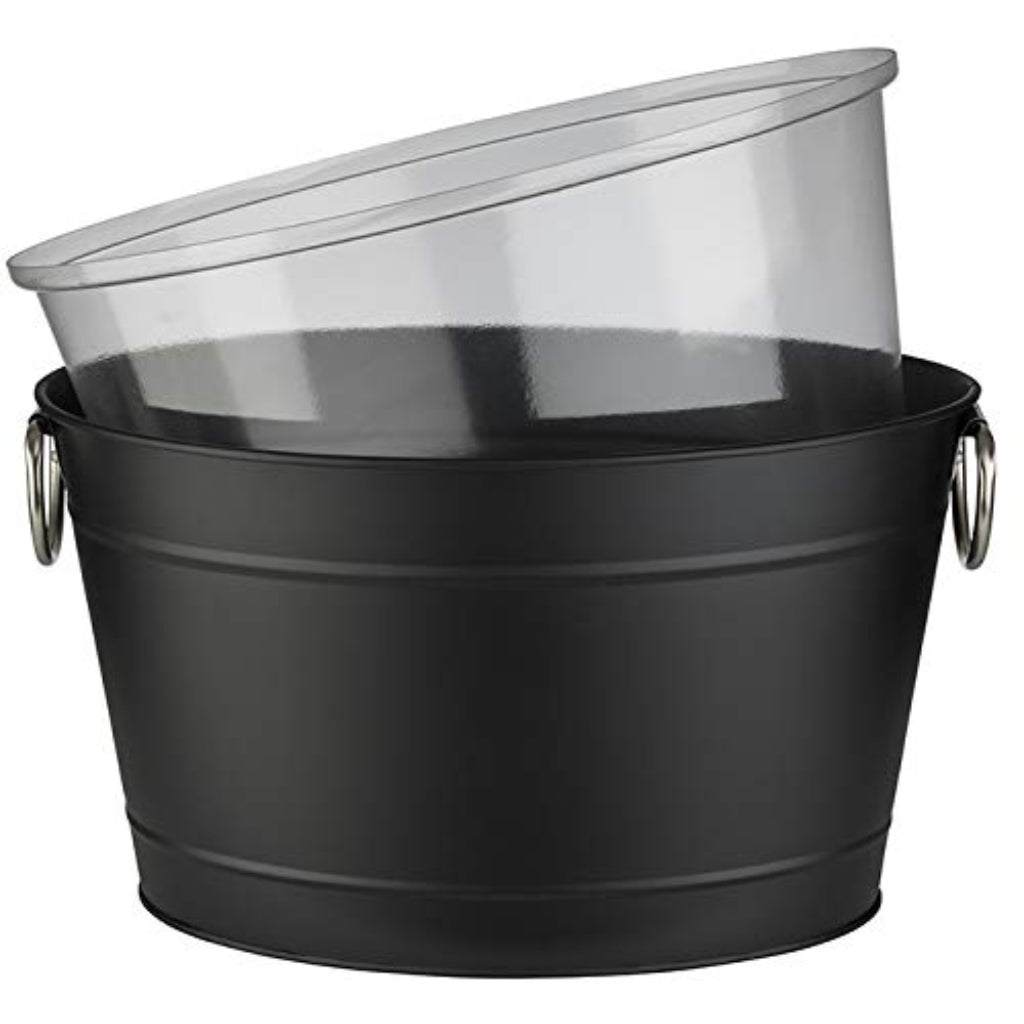 BEVERAGE TUB - zinc tub, stainless steel matted