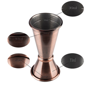 JIGGER - bar measure, for cocktails, antique copper