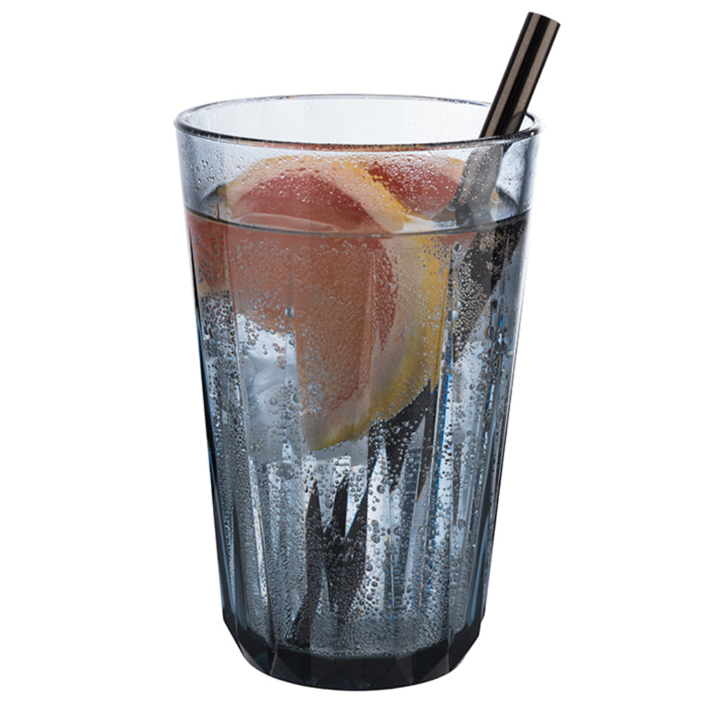 SET OF 6 TRITAN PLASTIC CUP - drinking glasses, grey