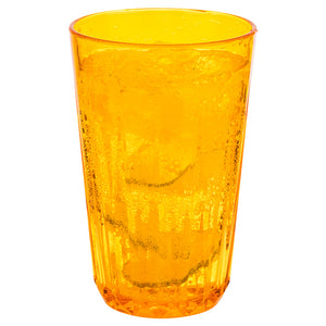 SET OF 6 TRITAN PLASTIC CUP - drinking glasses, orange