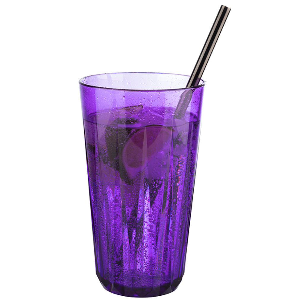 SET DE 6 BOUCHES EN PLASTIQUE TRITAN - verres à boire, violet