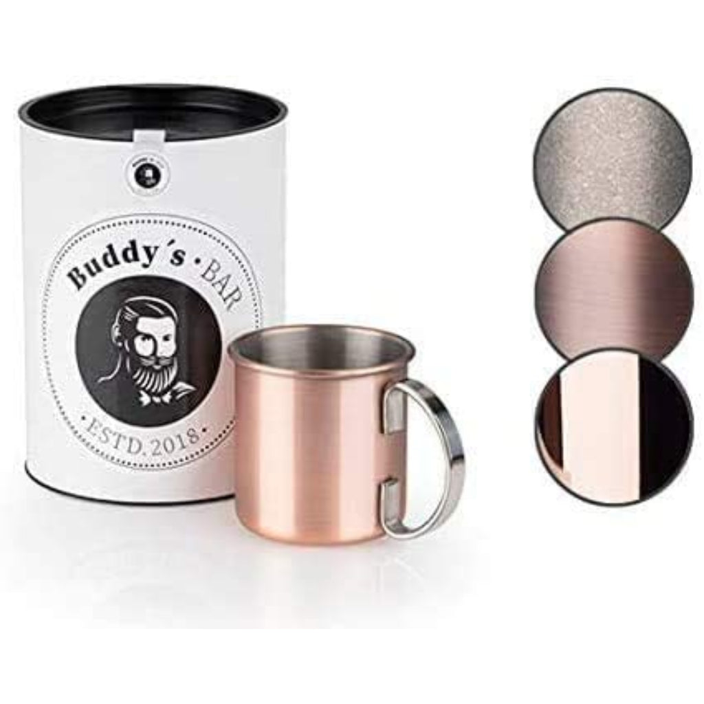 MOSCOW MULE MUG - 450 ml, antique copper + engraving