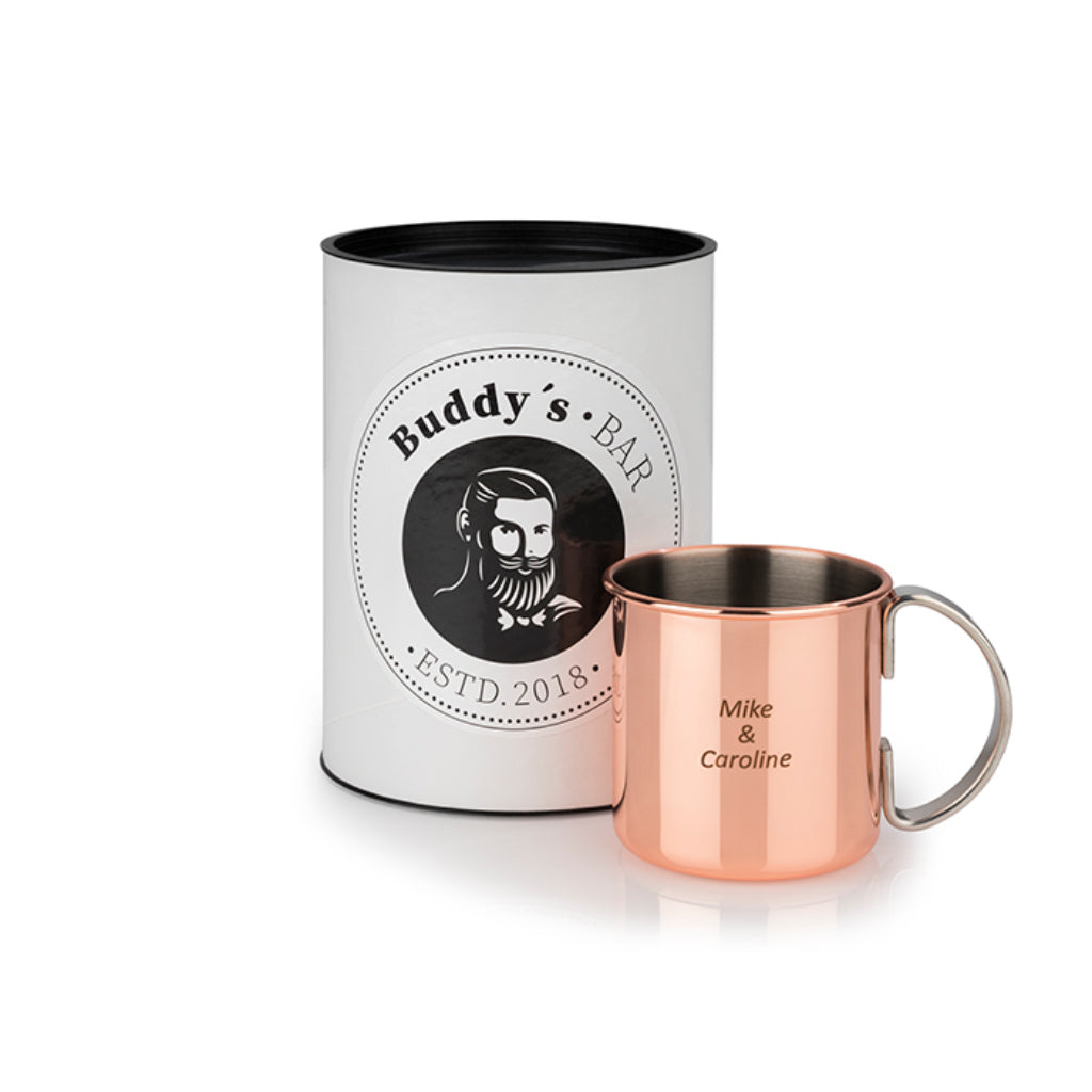 MOSCOW MULE MUG - 450 ml, copper polished + engraving