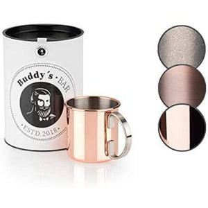 COCKTAILBECHER MOSCOW MULE MIT INDIVIDUELLER GRAVUR - 450 ml, Kupfer Poliert