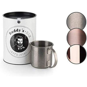 MOSCOW MULE BEAKER - 450 ml, stainless steel antique + engraving