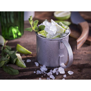 GOBELET MOSCOW MULE - 450 ml, acier inox antique + gravure